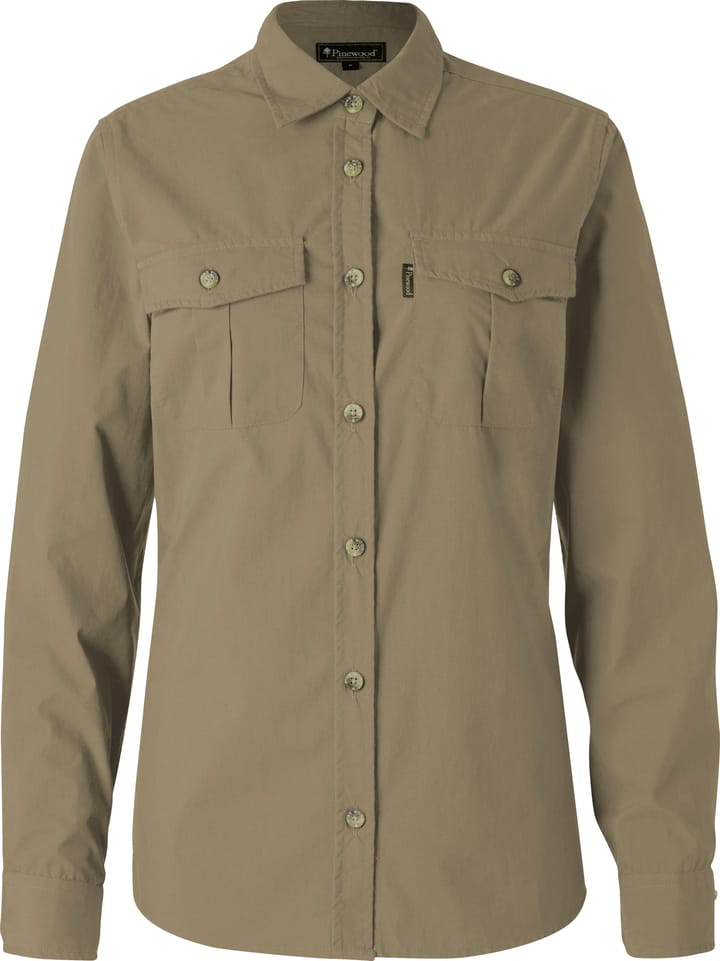 Pinewood Women's InsectSafe Poplin L/S Shirt Sandstone Pinewood