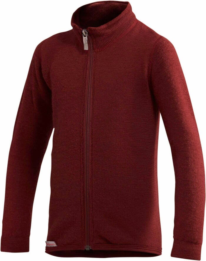 Woolpower Kids Full Zip Jacket 400 Rust Red Woolpower