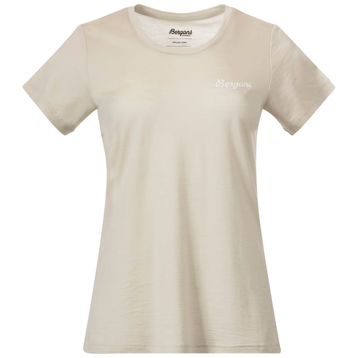 Bergans Rabot Emblem Wool Tee Women Chalk Sand Bergans