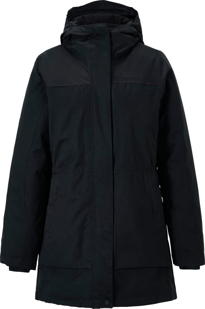 Pinewood Women's Padded Winter Parka/Jacket Black Pinewood