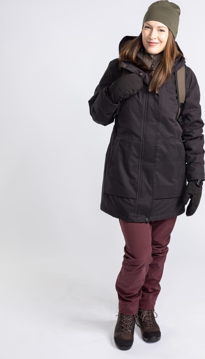 Pinewood Women's Padded Winter Parka/Jacket Black Pinewood