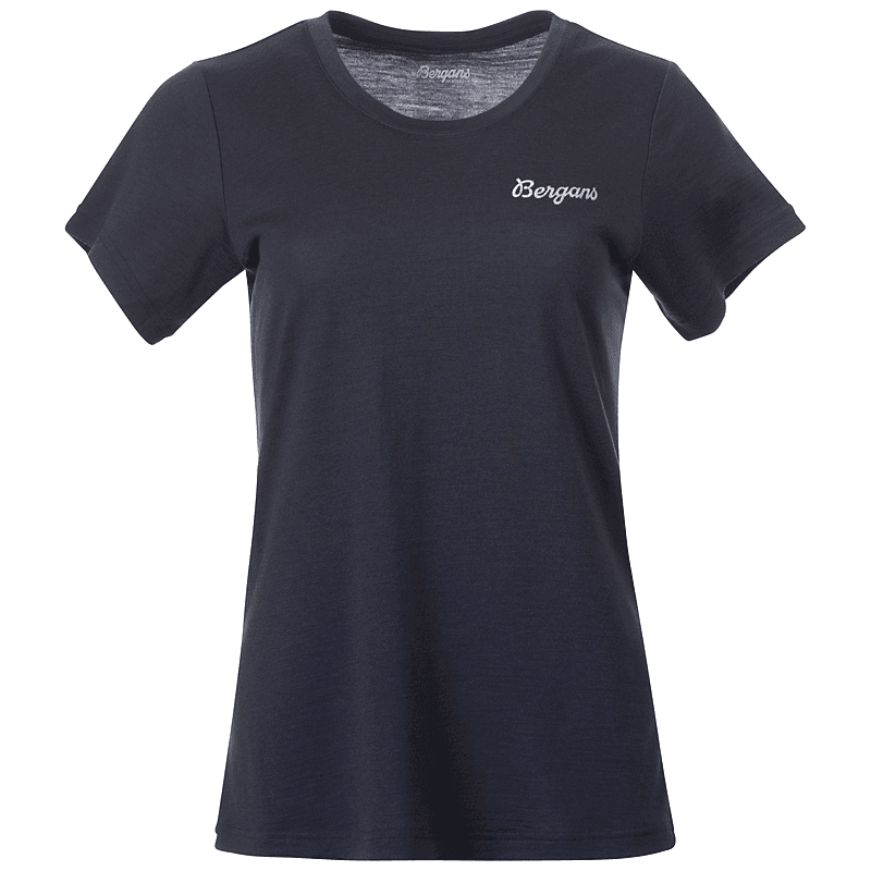 Bergans Rabot Emblem Wool Tee Women Navy Blue