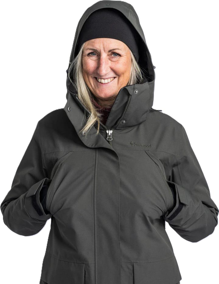 Pinewood Women's Rain Parka Dark Green Pinewood