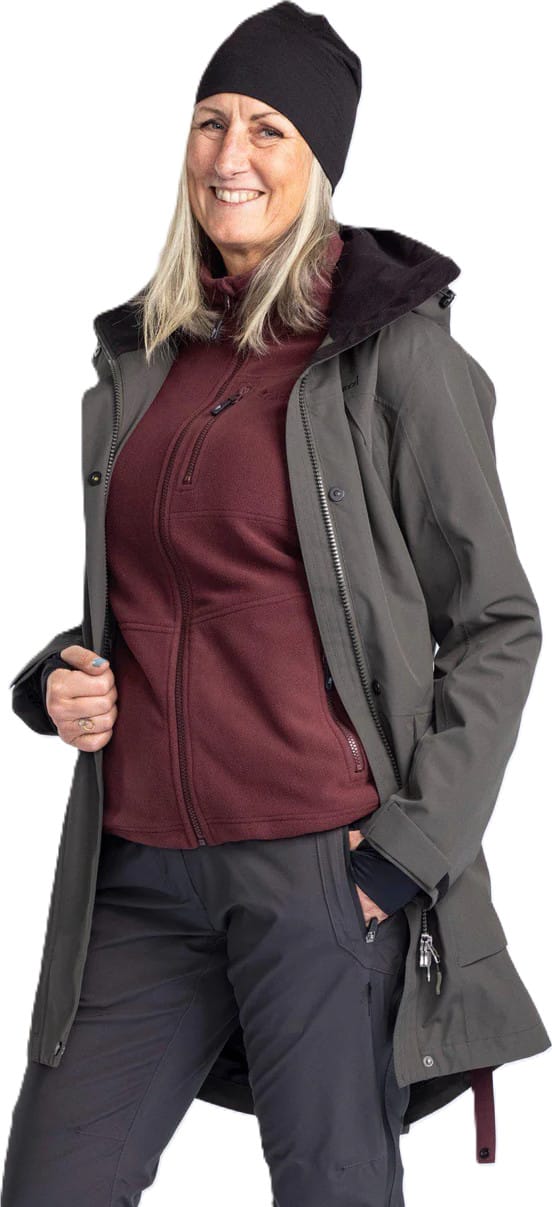 Pinewood Women's Rain Parka Dark Green Pinewood