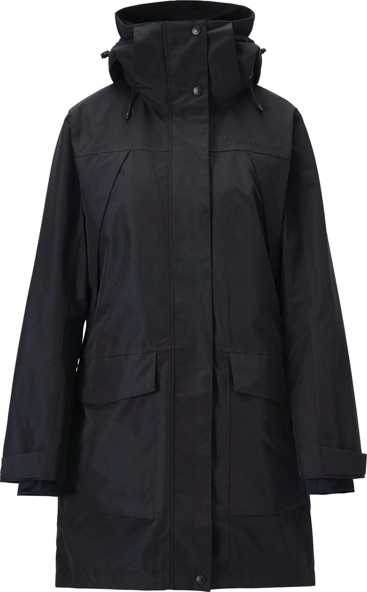 Pinewood Women's Rain Parka Black Ovadderade vardagsjackor S