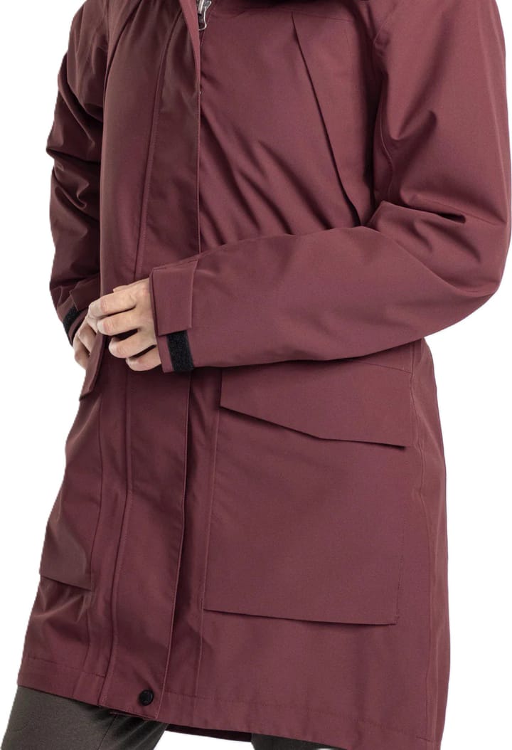 Pinewood Women's Rain Parka Earth Plum Pinewood