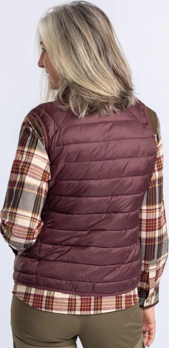 Pinewood Women's Abisko Insulation Vest Earth Plum Pinewood