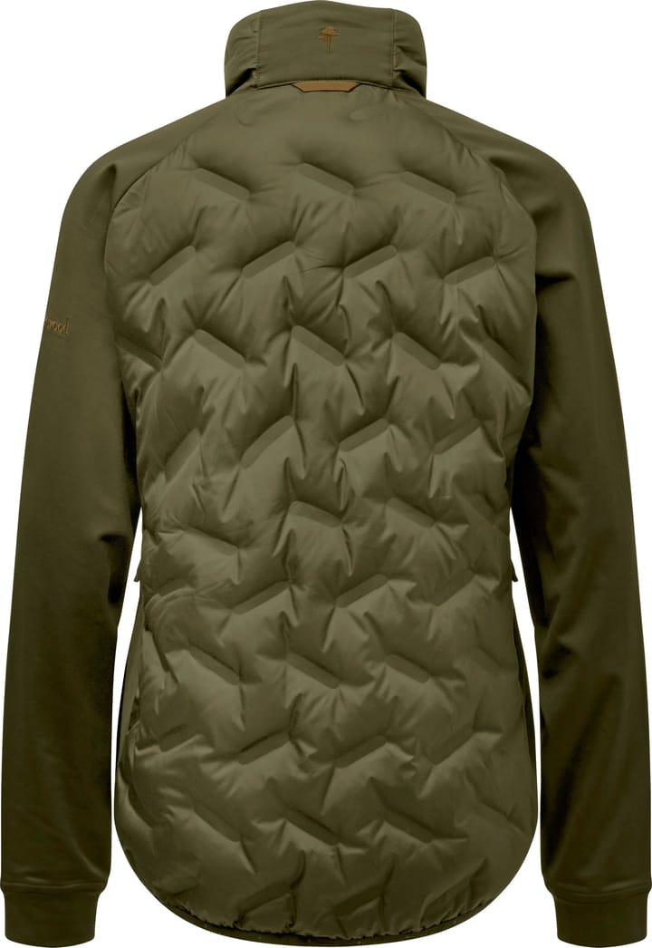 Pinewood Women's Abisko Insulation Hybrid Jacket Olive Green Pinewood