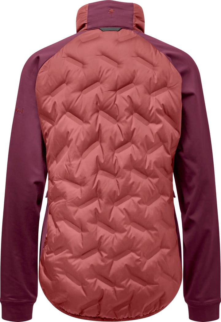 Pinewood Women's Abisko Insulation Hybrid Jacket Brickpink/burgundy Pinewood
