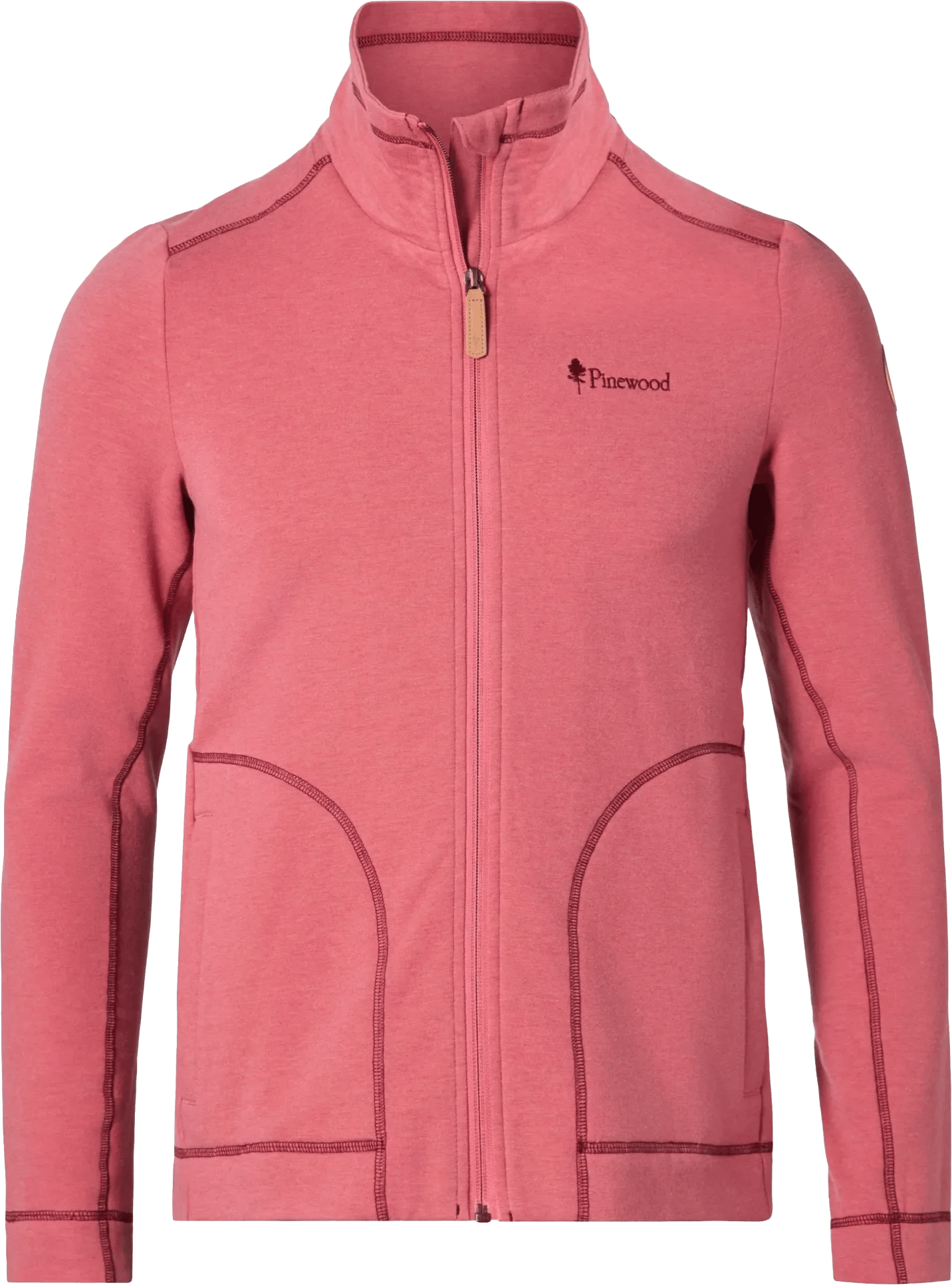 Pinewood Women's Finnveden Power Fleece Jacket Cherry Pink
