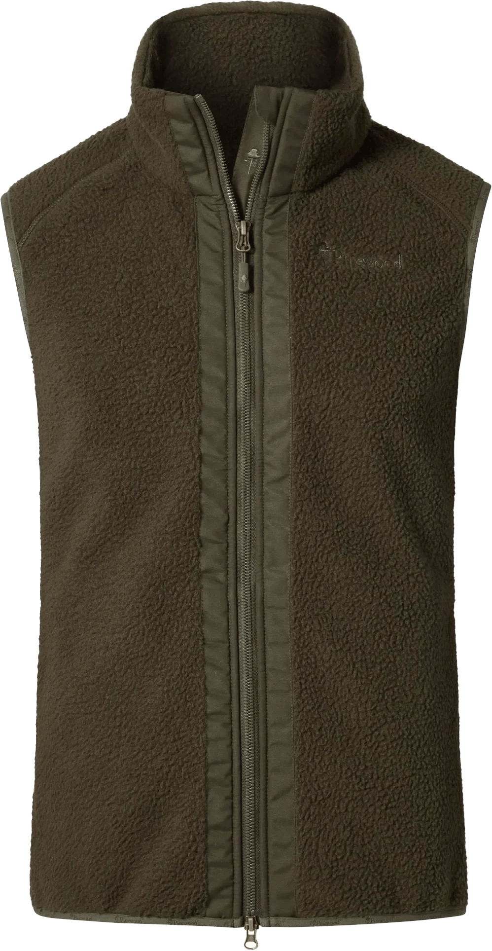Pinewood Women's Pinewood Pile Fleece Vest Moss Green