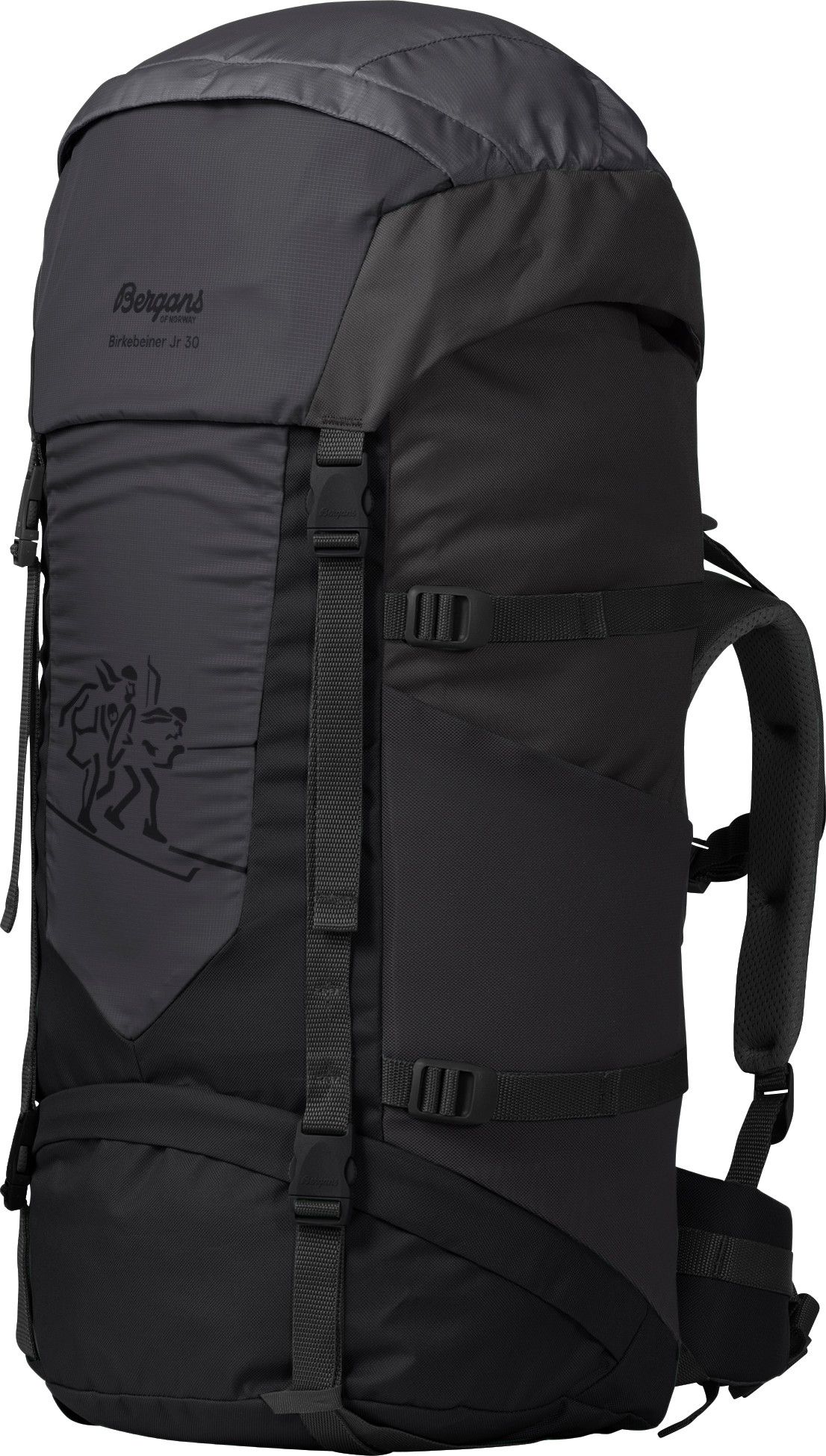 Bergans Birkebeiner Jr 30 Black/dark Shadow Grey