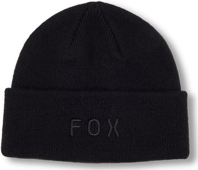 Fox Unisex Wordmark Beanie Black Fox Fox Unisex Wordmark Beanie Black Fox