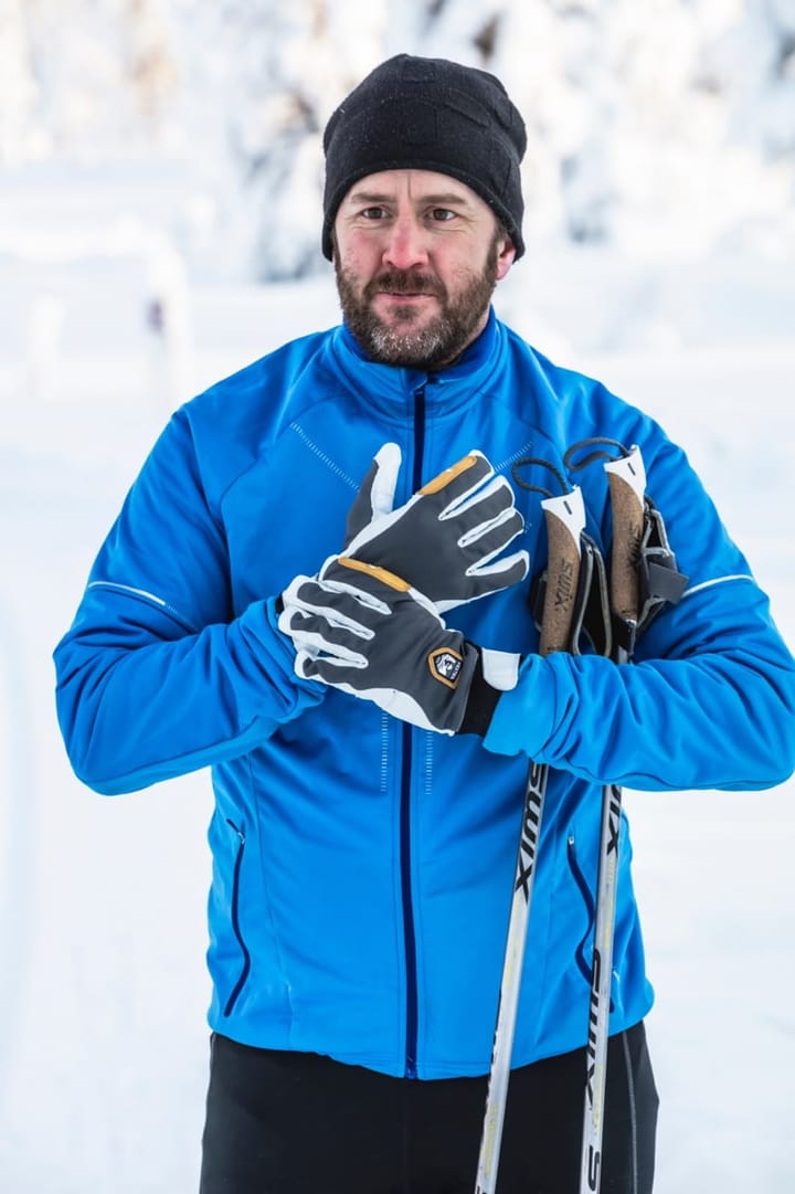 Hestra Ergo Grip Active - 5 Finger Grå/Offwhite Hestra