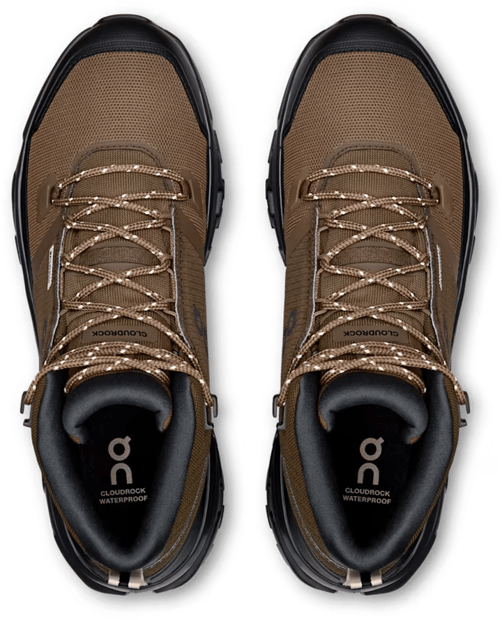 On Men's Cloudrock Mid Waterproof Earth/Black On