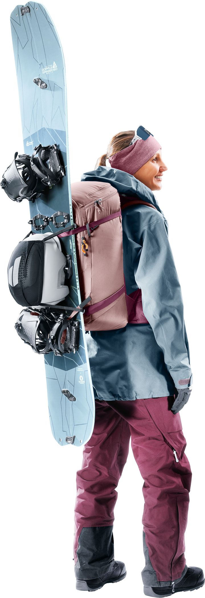 Deuter Women's Freerider Pro 30+10 SL Ashrose-cassis Deuter Deuter Women's Freerider Pro 30+10 SL Ashrose-cassis Deuter