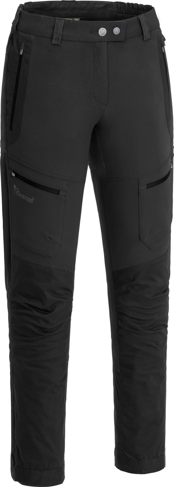 Pinewood Women's Finnveden Hybrid Pants Black Friluftsbyxor 42