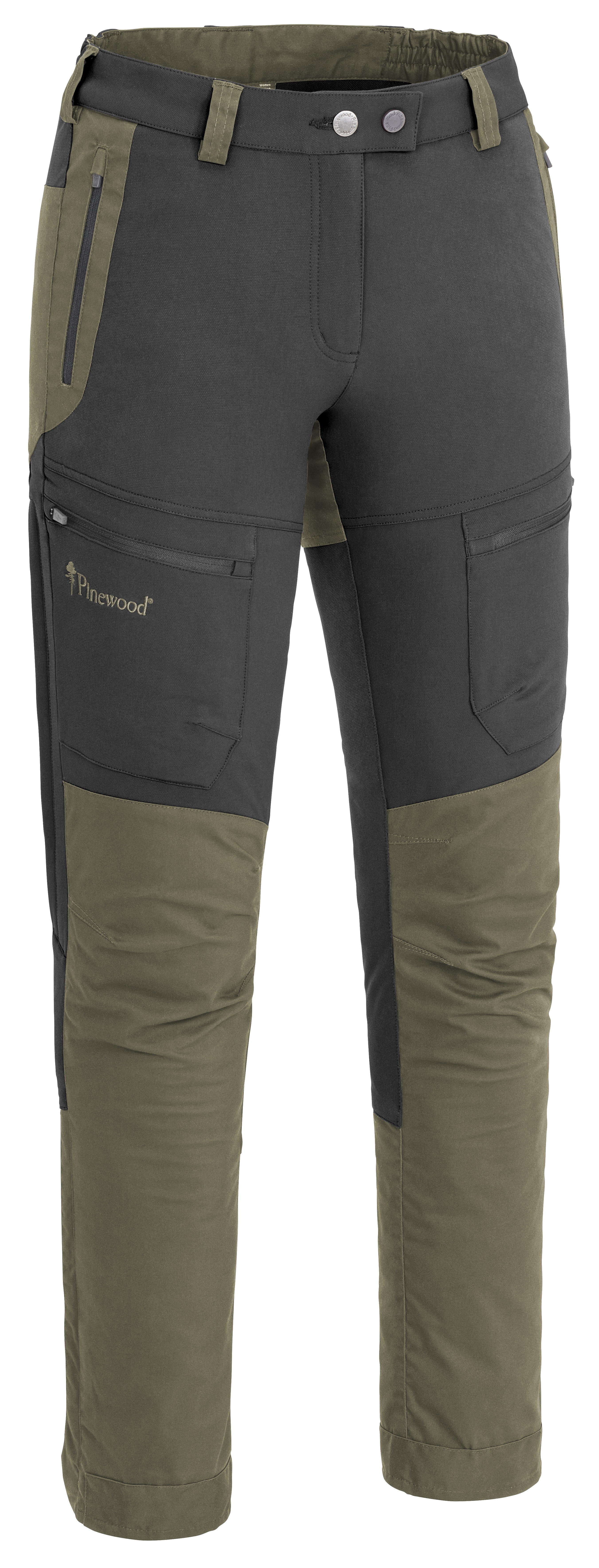 Pinewood Women's Finnveden Hybrid Trousers Mid Green/Dark Anthracite Friluftsbyxor Mid Green/D.Anthraci 40