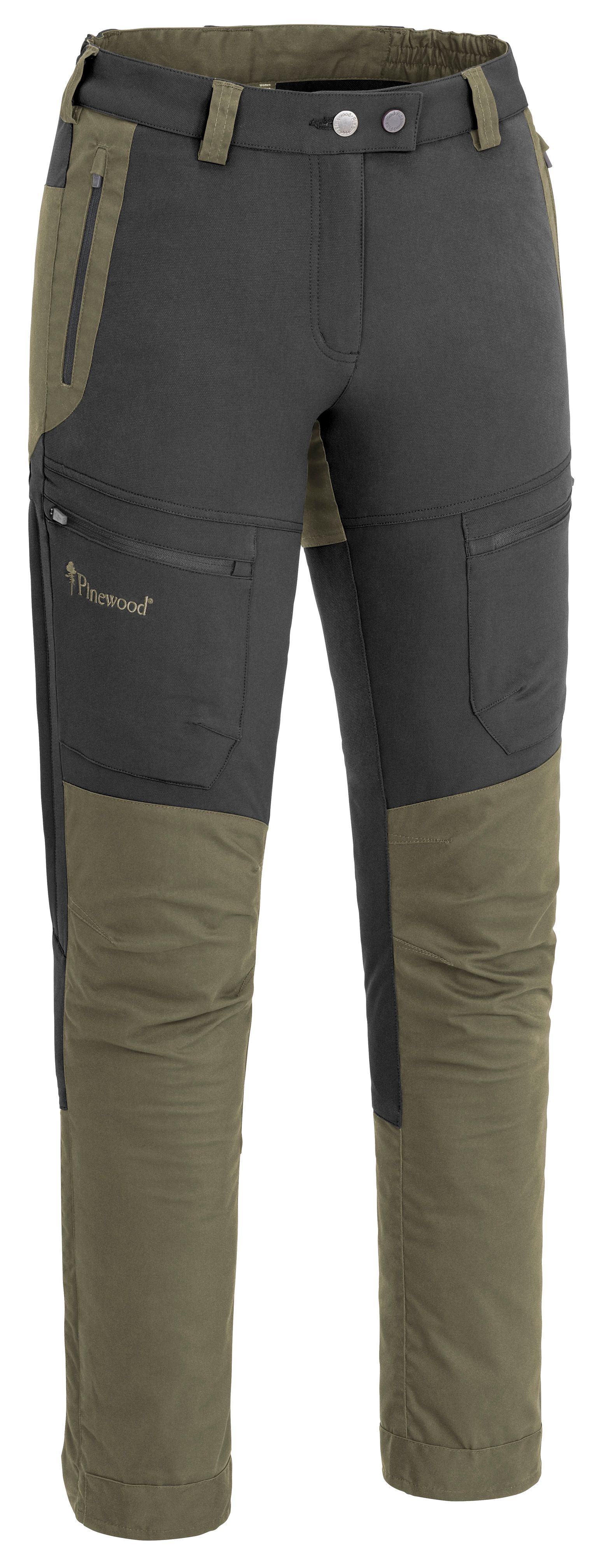 Pinewood Women's Finnveden Hybrid Trousers Mid Green/Dark Anthracite