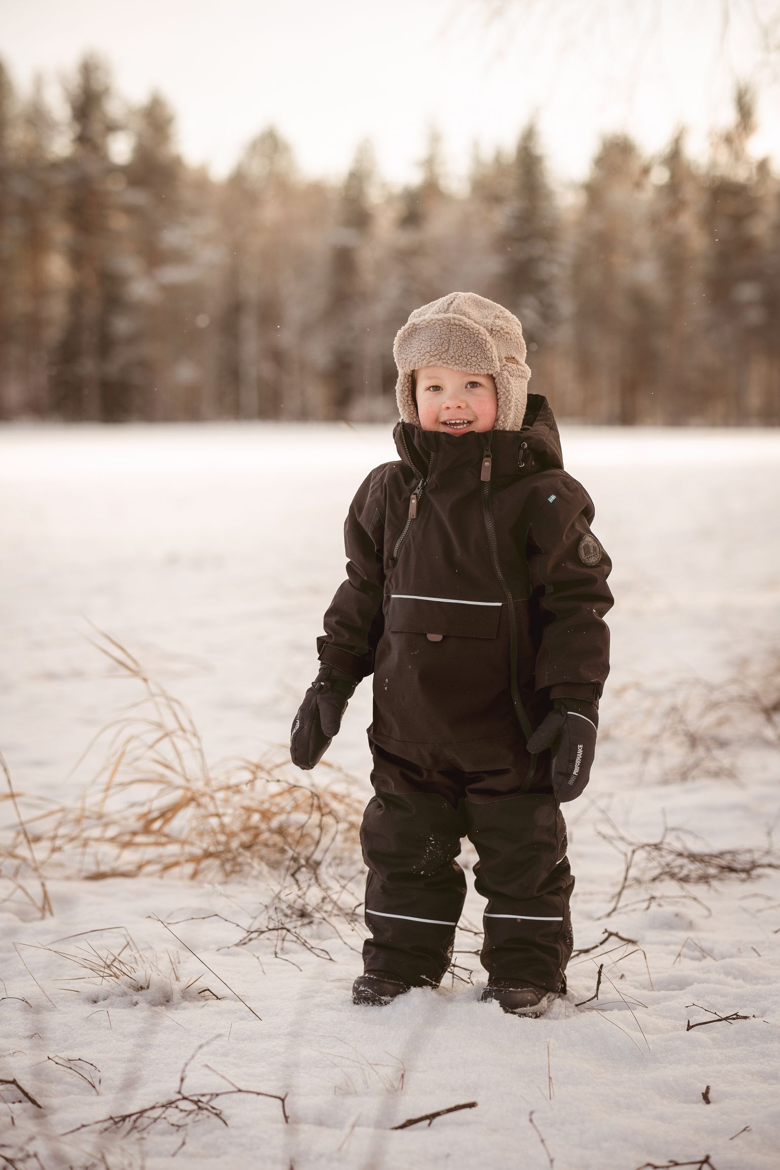 Lindberg Kids' Anorak Overall Black