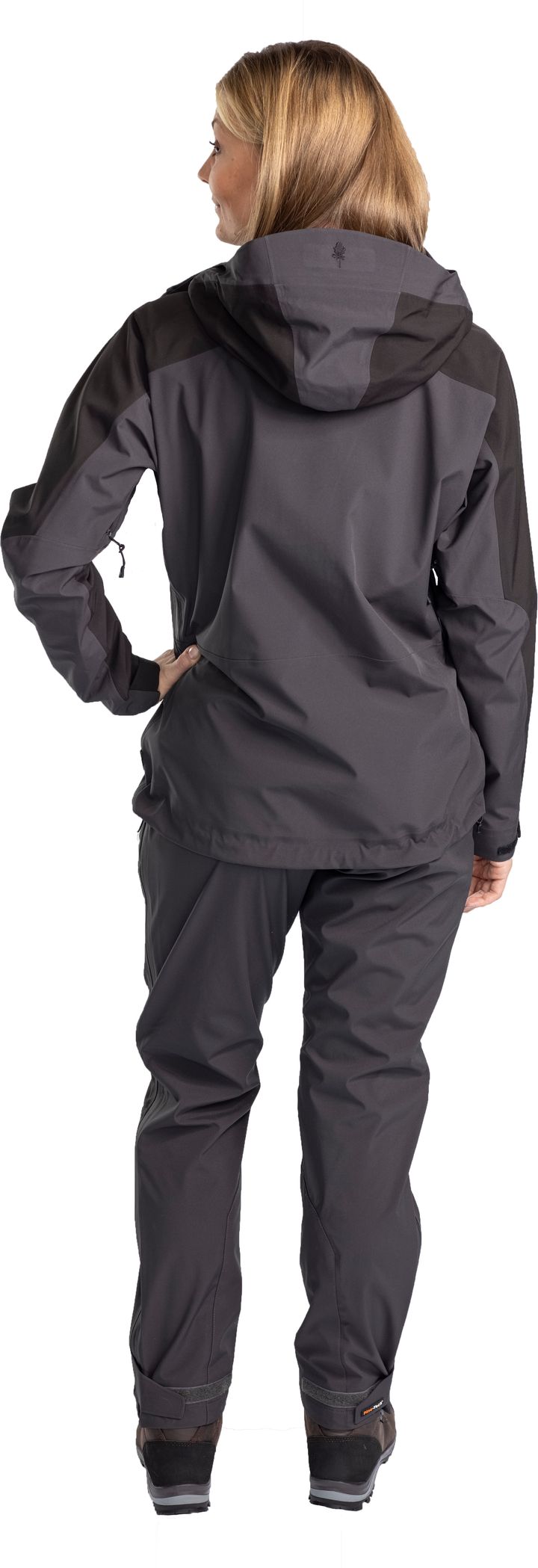 Women's Abisko Trekking 3-Layer Jacket D.Anthracite/Black Pinewood