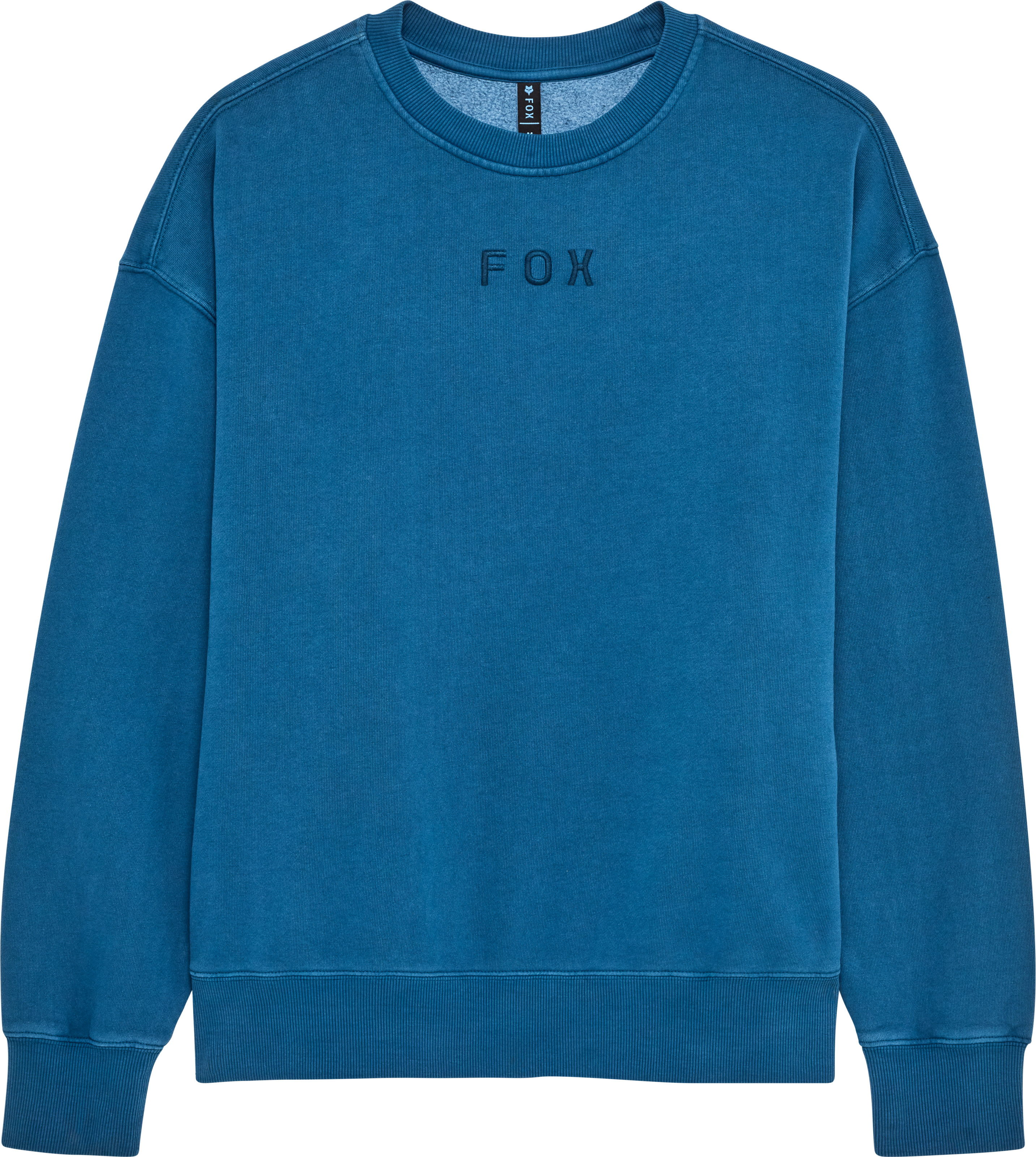 Fox Men's Wordmark Oversized Fleece Crew Twilight Långärmade vardagströjor XL