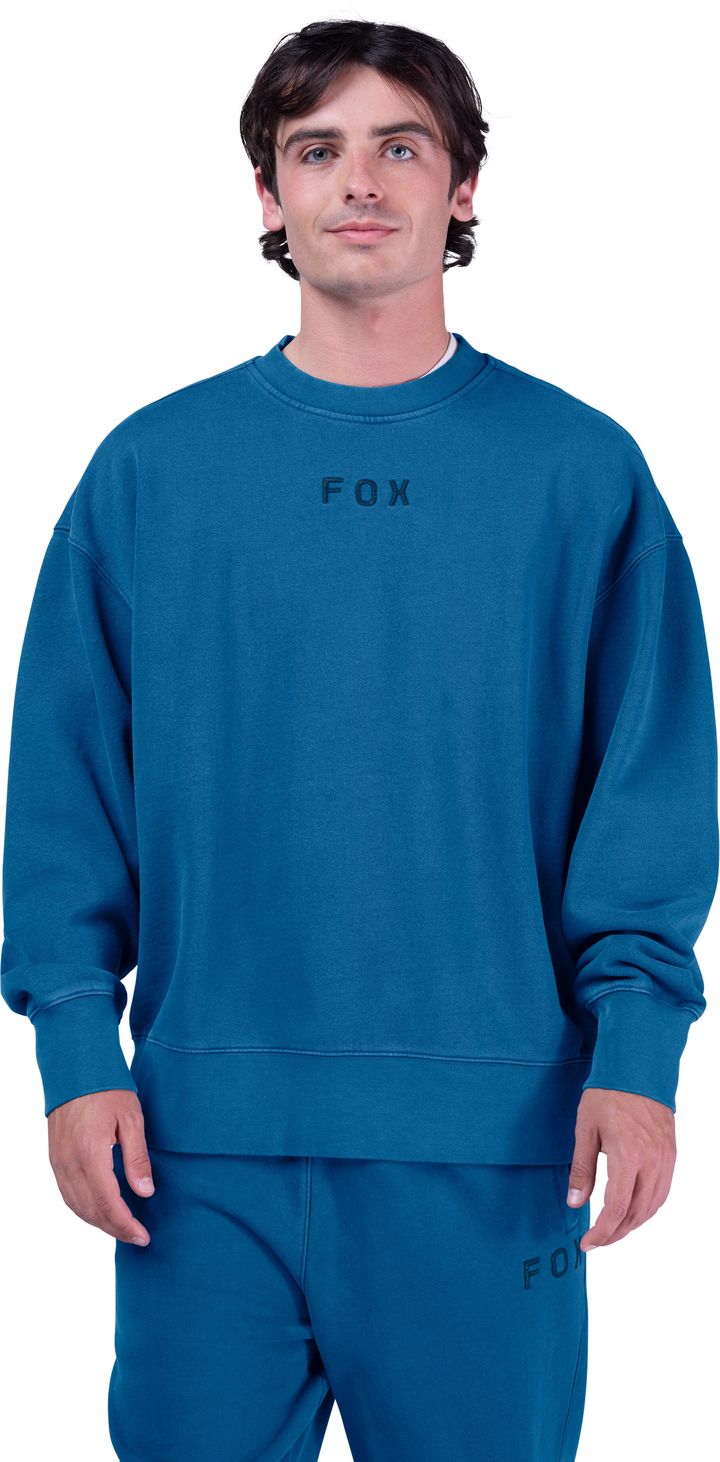 Fox Men's Wordmark Oversized Fleece Crew Twilight Fox