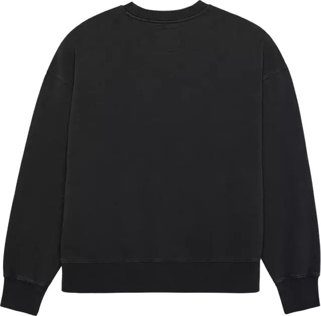 Fox Men's Wordmark Oversized Fleece Crew Black Fox