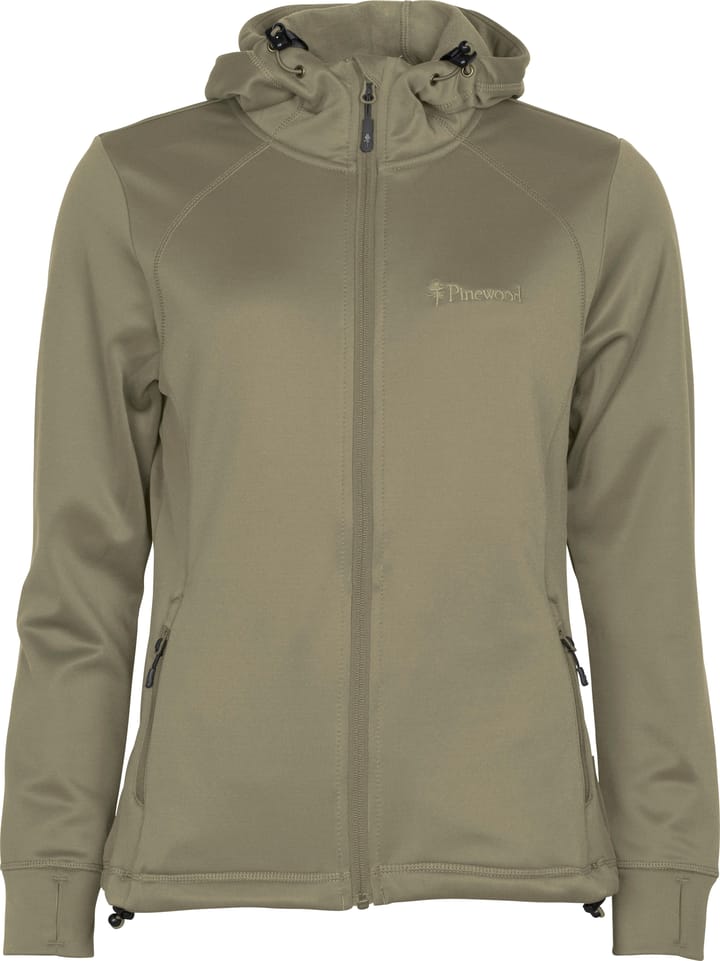 Pinewood Women's Finnveden Hoodie Mid Khaki Pinewood