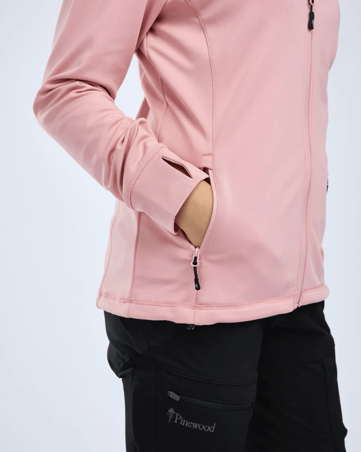 Pinewood Women's Finnveden Hoodie Light Pink Pinewood