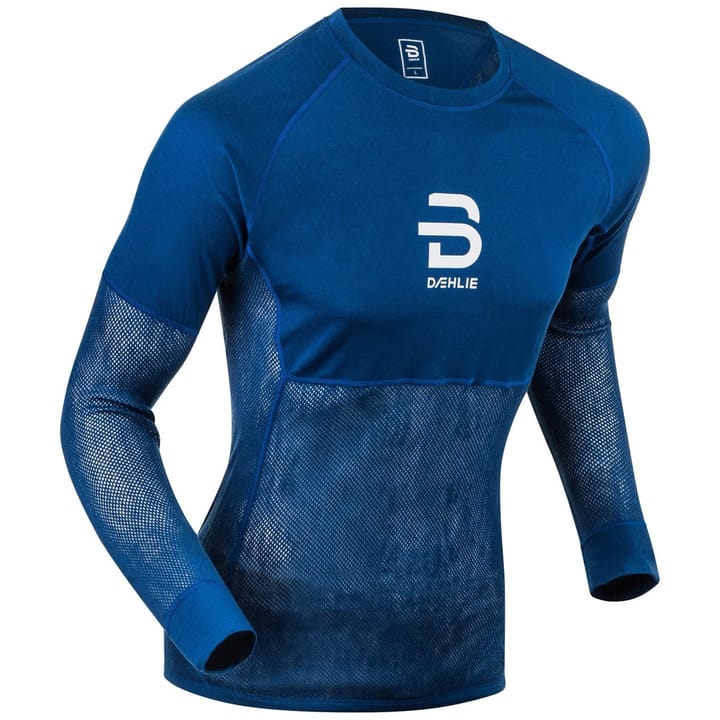 Dæhlie Airnet Wool Long Sleeve Estate Blue Dæhlie Sportswear Dæhlie Airnet Wool Long Sleeve Estate Blue Dæhlie Sportswear