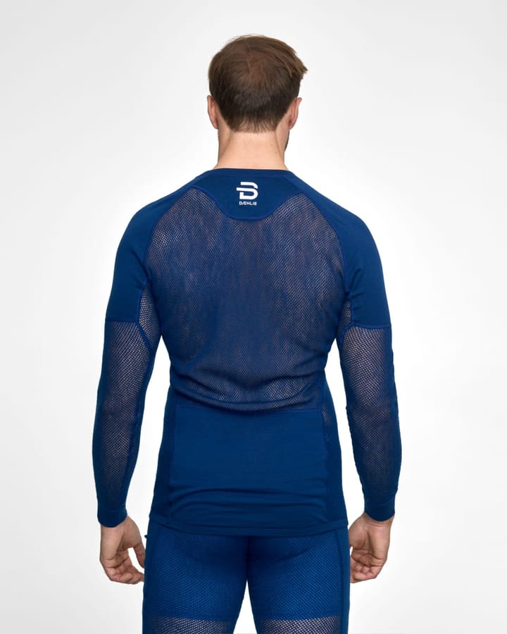 Dæhlie Airnet Wool Long Sleeve Estate Blue Dæhlie Sportswear Dæhlie Airnet Wool Long Sleeve Estate Blue Dæhlie Sportswear