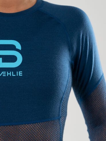 Dæhlie Women's Airnet Wool LS Estate Blue Dæhlie Sportswear