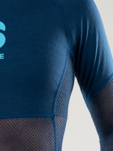 Dæhlie Women's Airnet Wool LS Estate Blue Dæhlie Sportswear