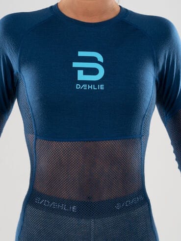Dæhlie Women's Airnet Wool LS Estate Blue Dæhlie Sportswear