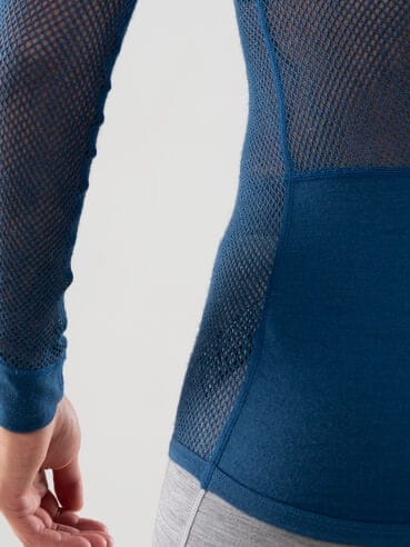 Dæhlie Women's Airnet Wool LS Estate Blue Dæhlie Sportswear