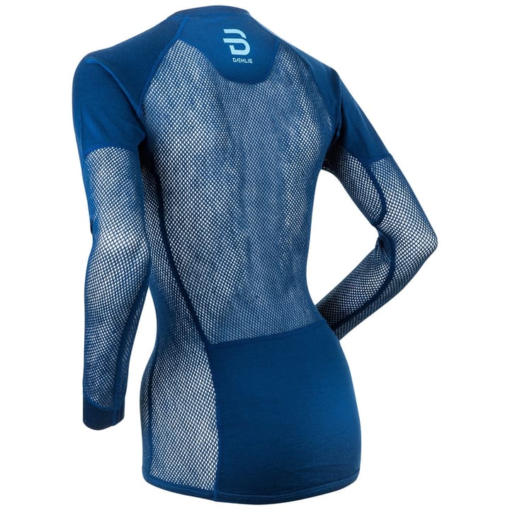 Dæhlie Airnet Wool Long Sleeve Wmn Estate Blue Dæhlie Sportswear