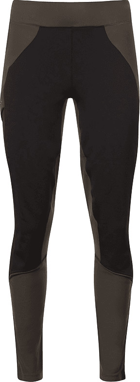 Bergans Women's Fløyen Winter Tights Dark Green Mud/Black