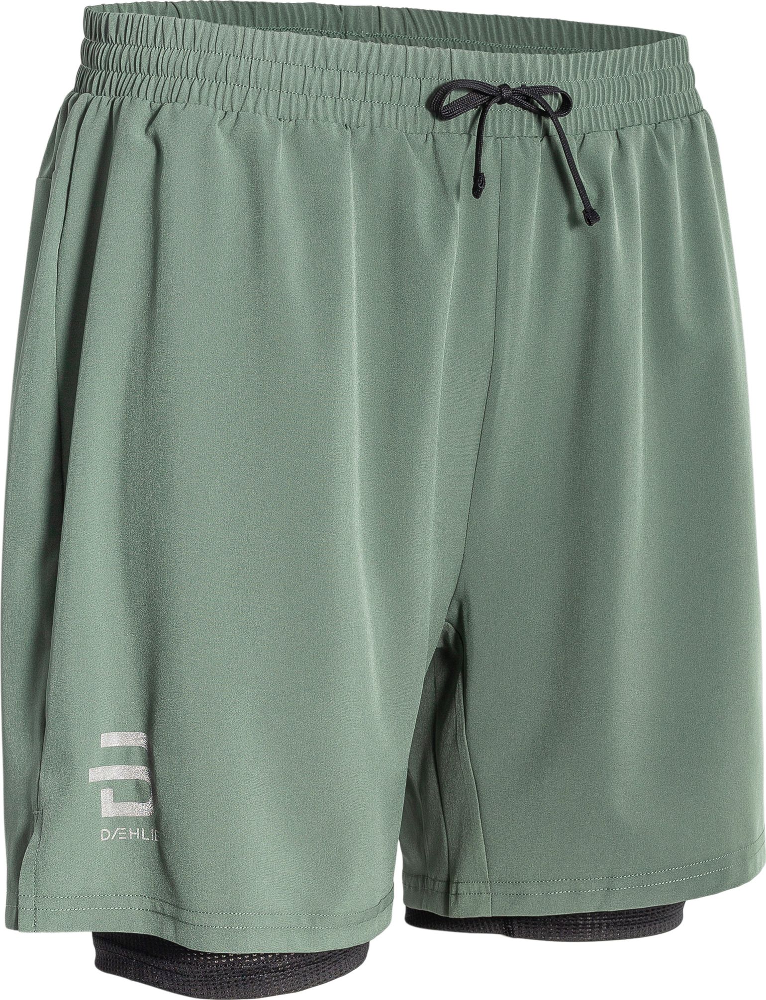 Dæhlie Men's Shorts Run 2-in-1 Dark Forest