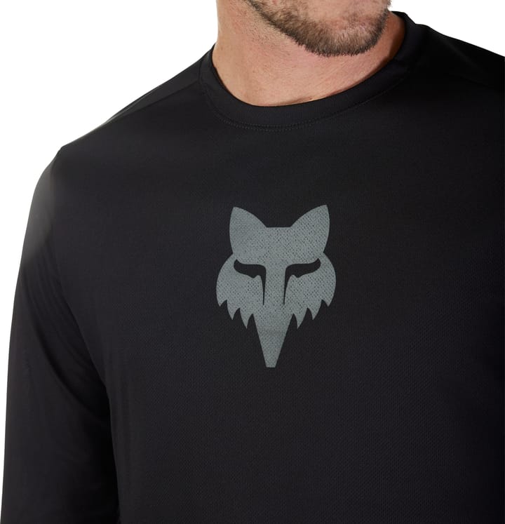 Fox Men's Ranger Long Sleeve Jersey Fox Head Black Fox