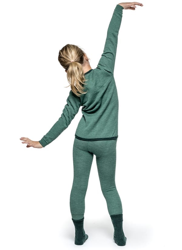 Woolpower Kids' Long Johns 200 Lake Green Woolpower Woolpower Kids' Long Johns 200 Lake Green Woolpower