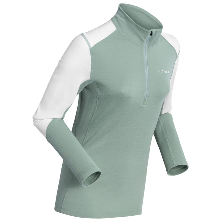 Dæhlie Shield Wool Half Zip Wmn Sage Green Dæhlie Sportswear