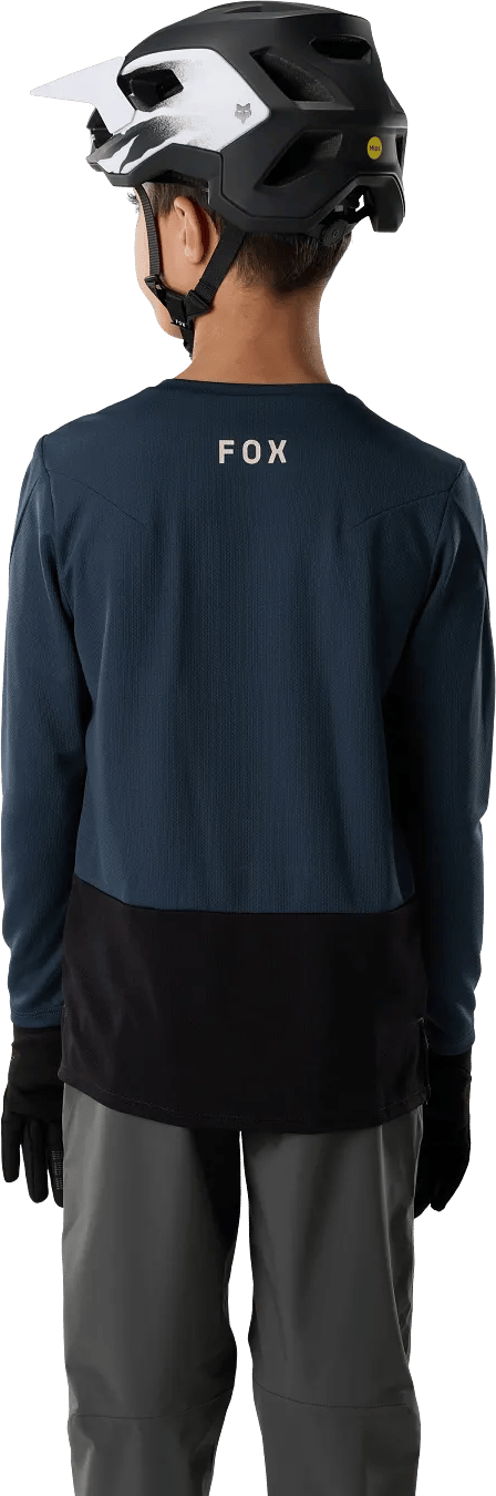 Fox Youth Ranger Fox Head Long Sleeve Jersey Galaxy Blue Fox