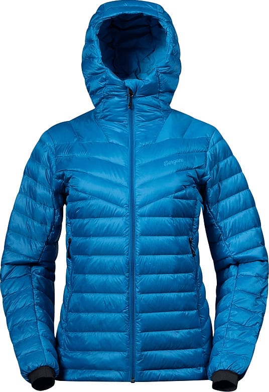Bergans Women's Rabot Light Down Jacket Hood Dark Aqua Lagoon