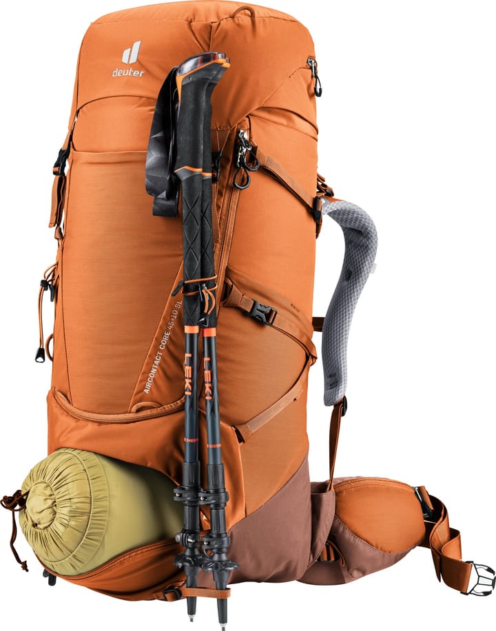 Deuter Women's Aircontact Core 45+10 SL Chestnut-Umbra Deuter Deuter Women's Aircontact Core 45+10 SL Chestnut-Umbra Deuter