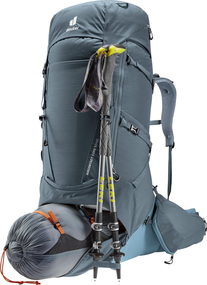 Deuter Men's Aircontact Core 60+10 Graphite-Shale Deuter Deuter Men's Aircontact Core 60+10 Graphite-Shale Deuter