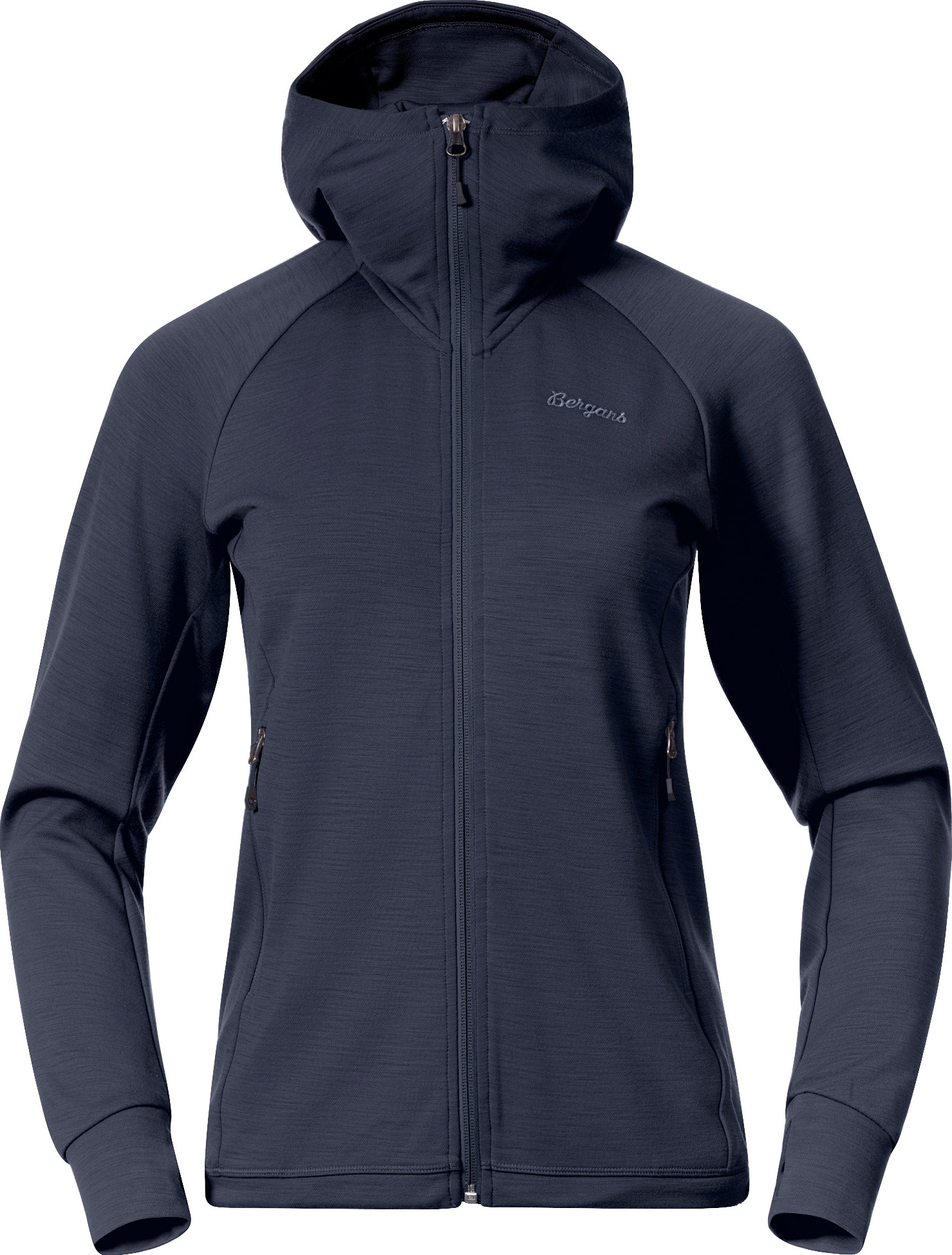 Bergans Women's Rabot Merino Tech Midlayer Hoodie Navy Blue Välikerrospuserot L