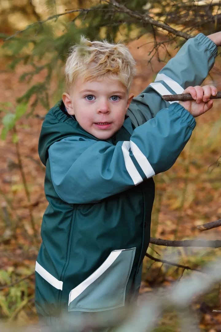 Lindberg Kids' Fagerhult Rain Set Fleece Lagoon/Mint Green Lindberg