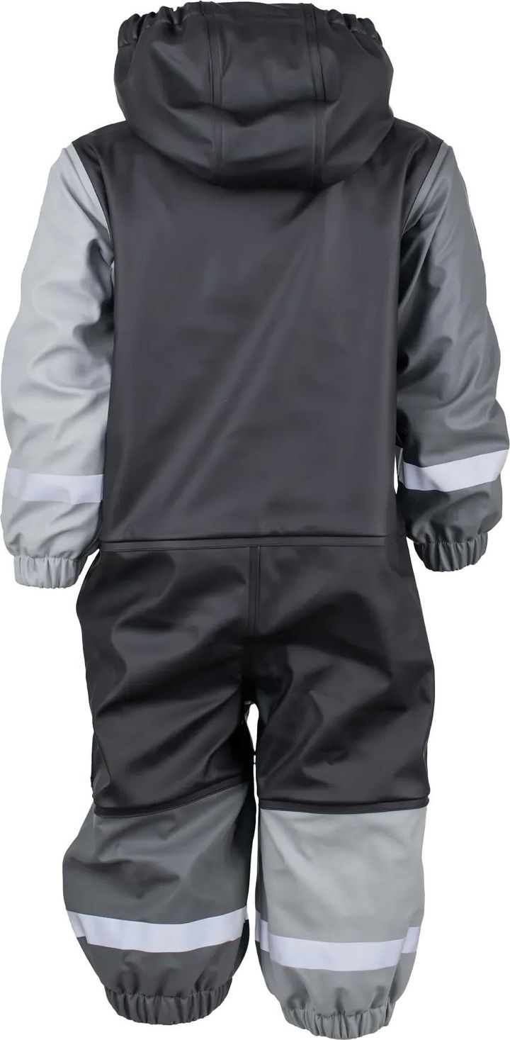 Lindberg Kids' Fagerhult Rain Baby Overall Fleece Black/Anth Lindberg