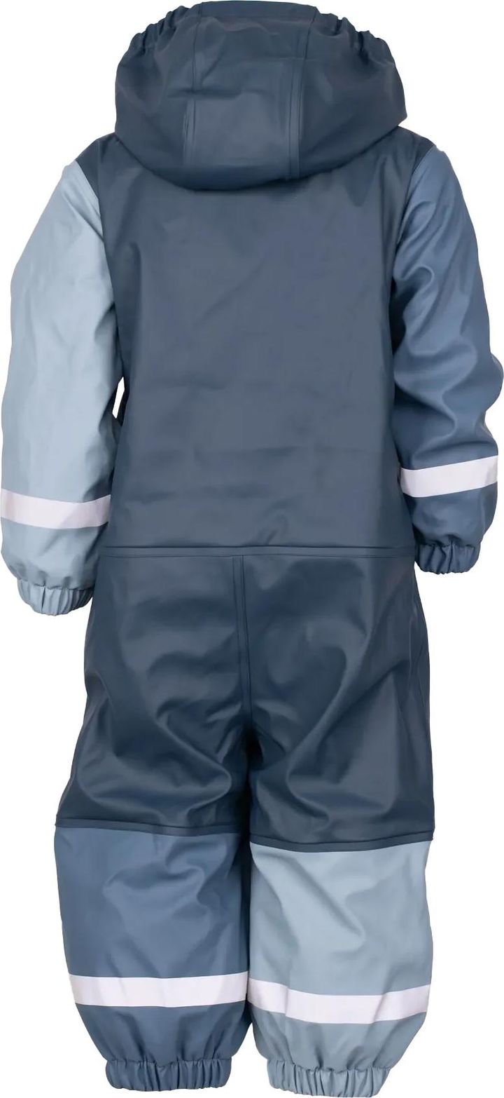 Lindberg Kids' Fagerhult Rain Baby Overall Fleece Iron Blue/Blue Lindberg